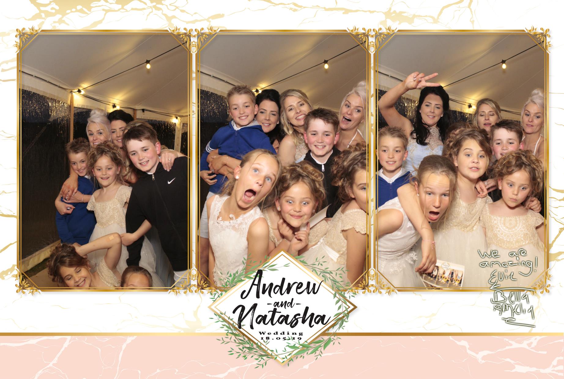 Andrew & Natasha's Wedding  | View more photos from the event at gallery.myphotoboothexperience.co.uk/u/MyPhotoBoothExperienceLtd/Andrew-Natashas-Wedding